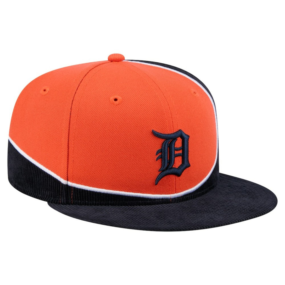 Detroit Tigers New Era Retro Split Corduroy Snapback Hat | MLB Shop
