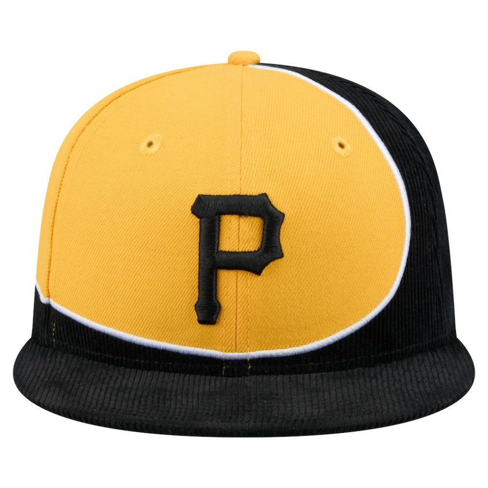 Pittsburgh Pirates New Era Retro Split Corduroy Snapback Hat | MLB For sale
