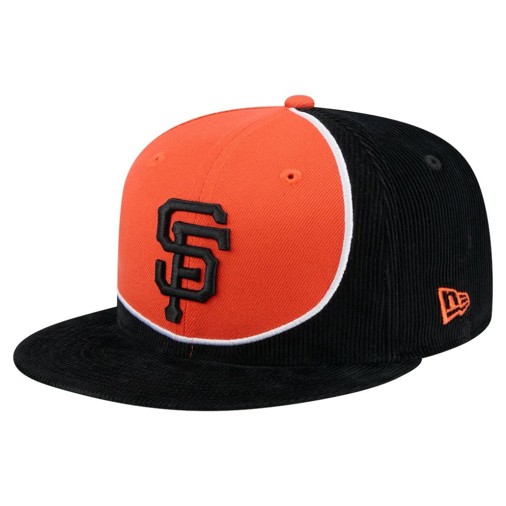 San Francisco Giants New Era Retro Split Corduroy Snapback Hat | MLB Shop