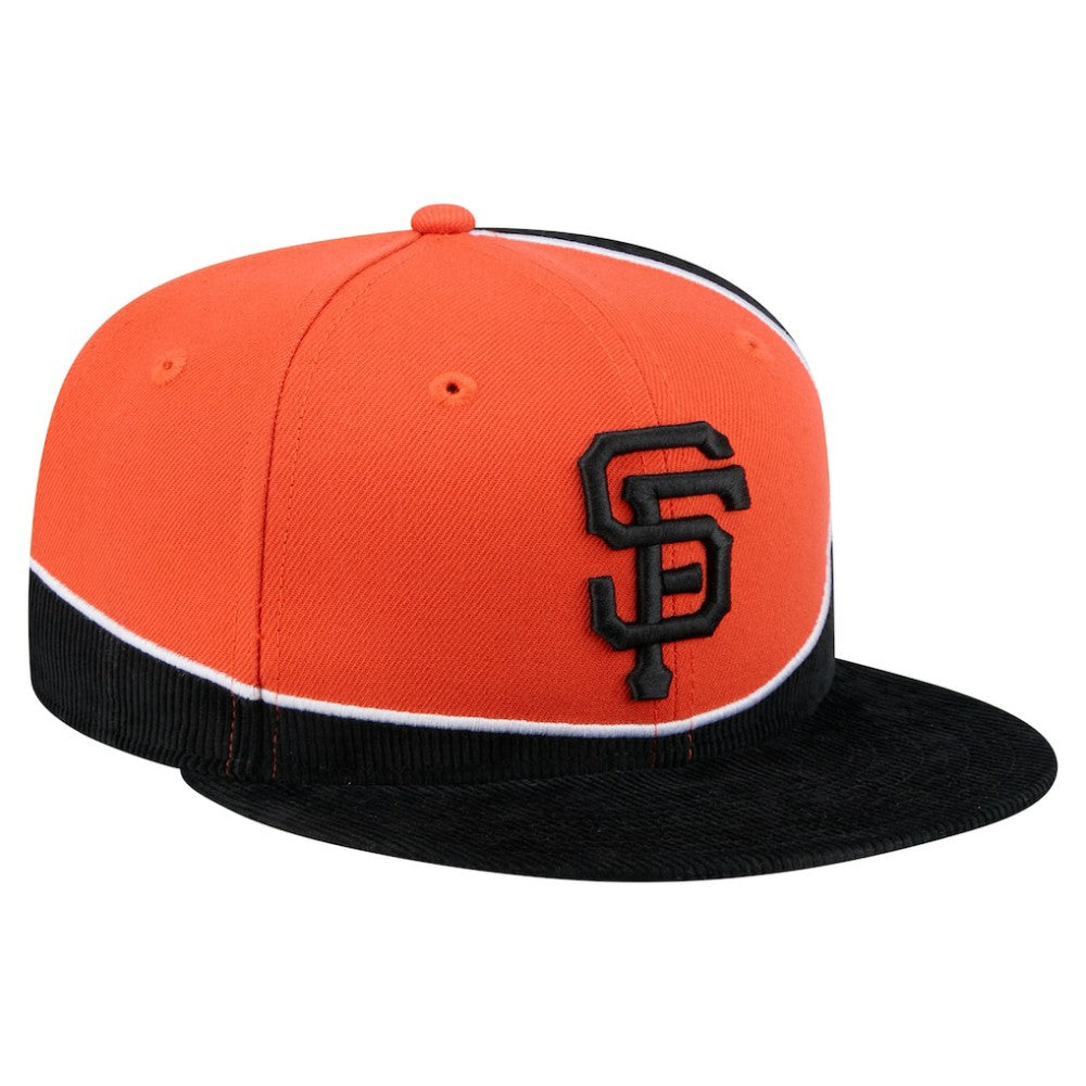 San Francisco Giants New Era Retro Split Corduroy Snapback Hat | MLB Shop