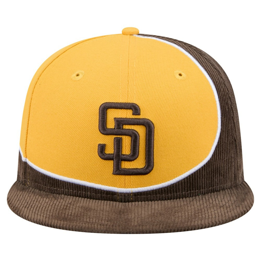 San Diego Padres New Era Retro Split Corduroy Snapback Hat | MLB Near me