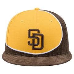 San Diego Padres New Era Retro Split Corduroy Snapback Hat | MLB Near me