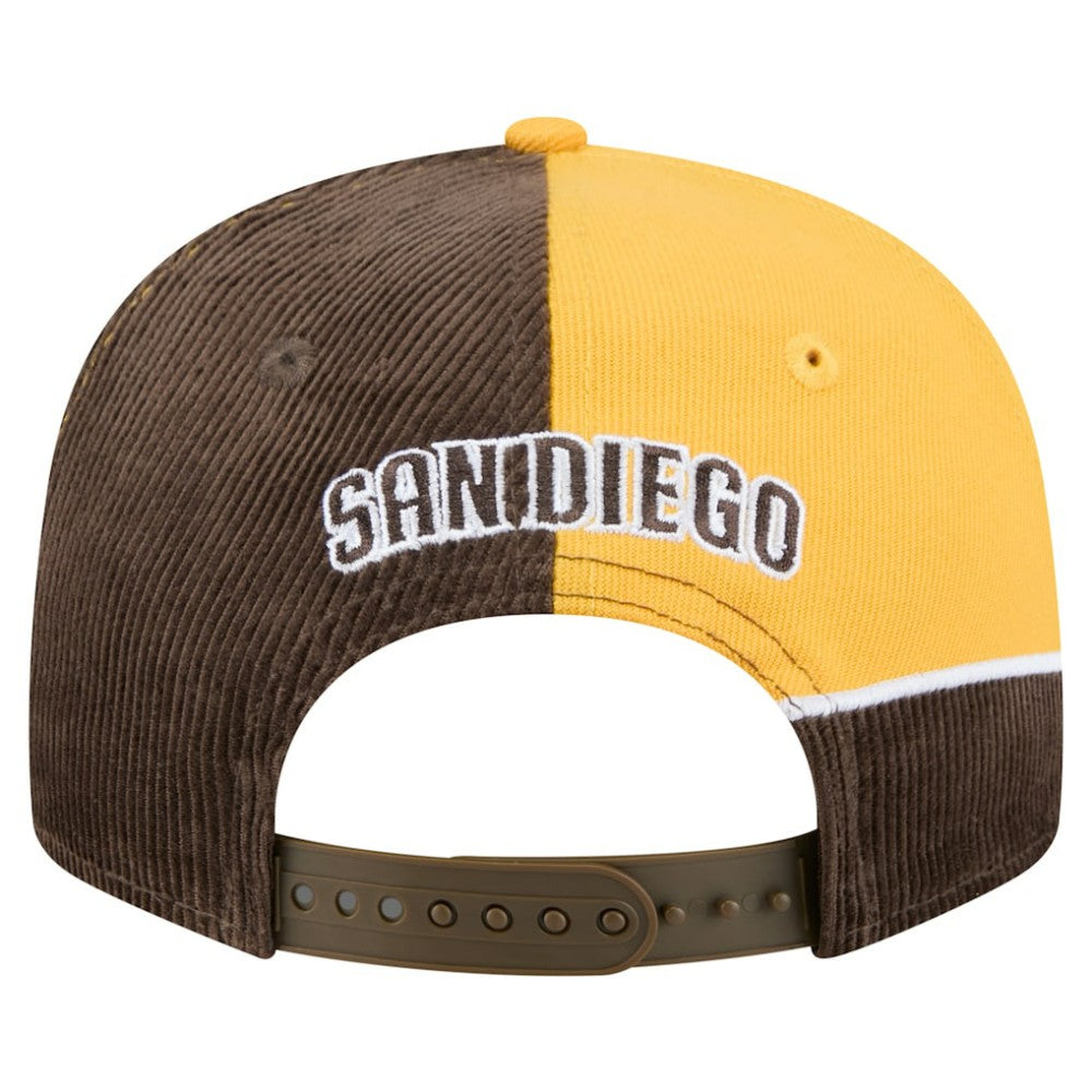 San Diego Padres New Era Retro Split Corduroy Snapback Hat | MLB Near me