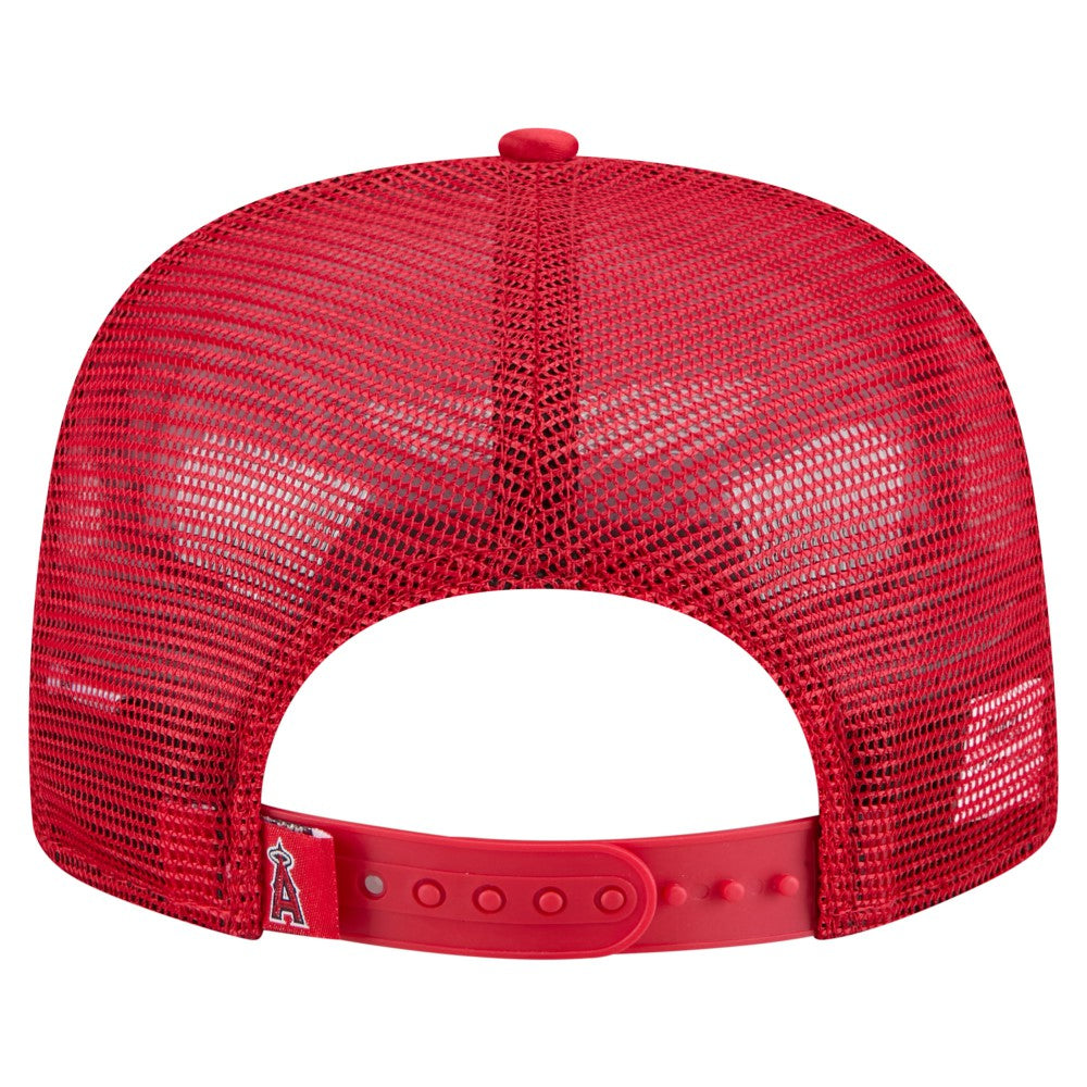 Los Angeles Angels New Era Retro Satin Script Golfer Adjustable Hat | MLB Discount