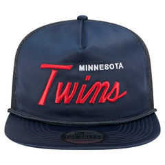 Minnesota Twins New Era Retro Satin Script Golfer Adjustable Hat | MLB Online