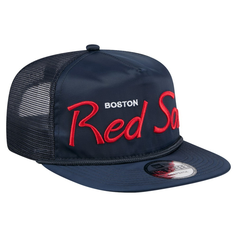 Boston Red Sox New Era Retro Satin Script Golfer Adjustable Hat | MLB Shop
