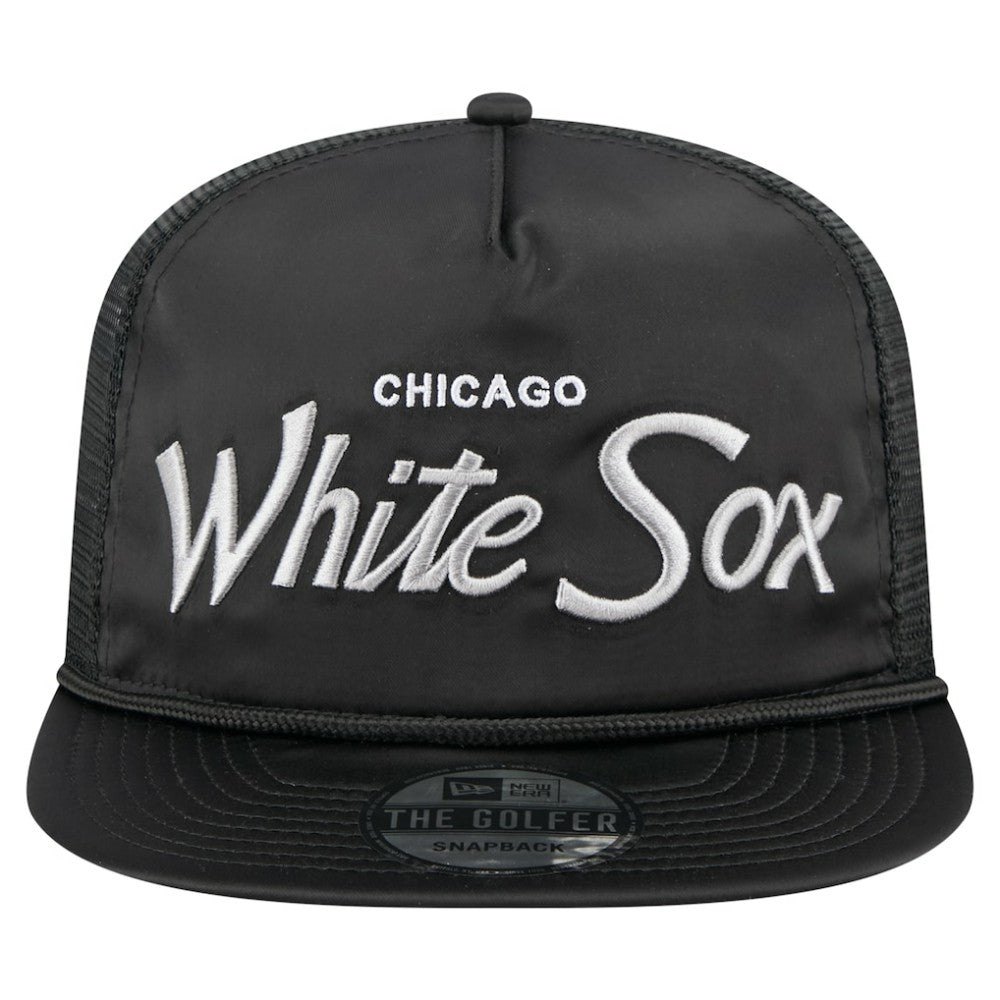 Chicago White Sox New Era Retro Satin Script Golfer Adjustable Hat | MLB Sale