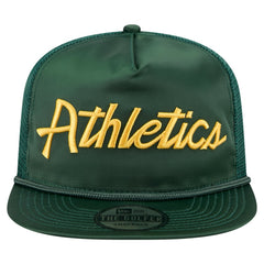 Athletics New Era Retro Satin Script Golfer Adjustable Hat | MLB Sale