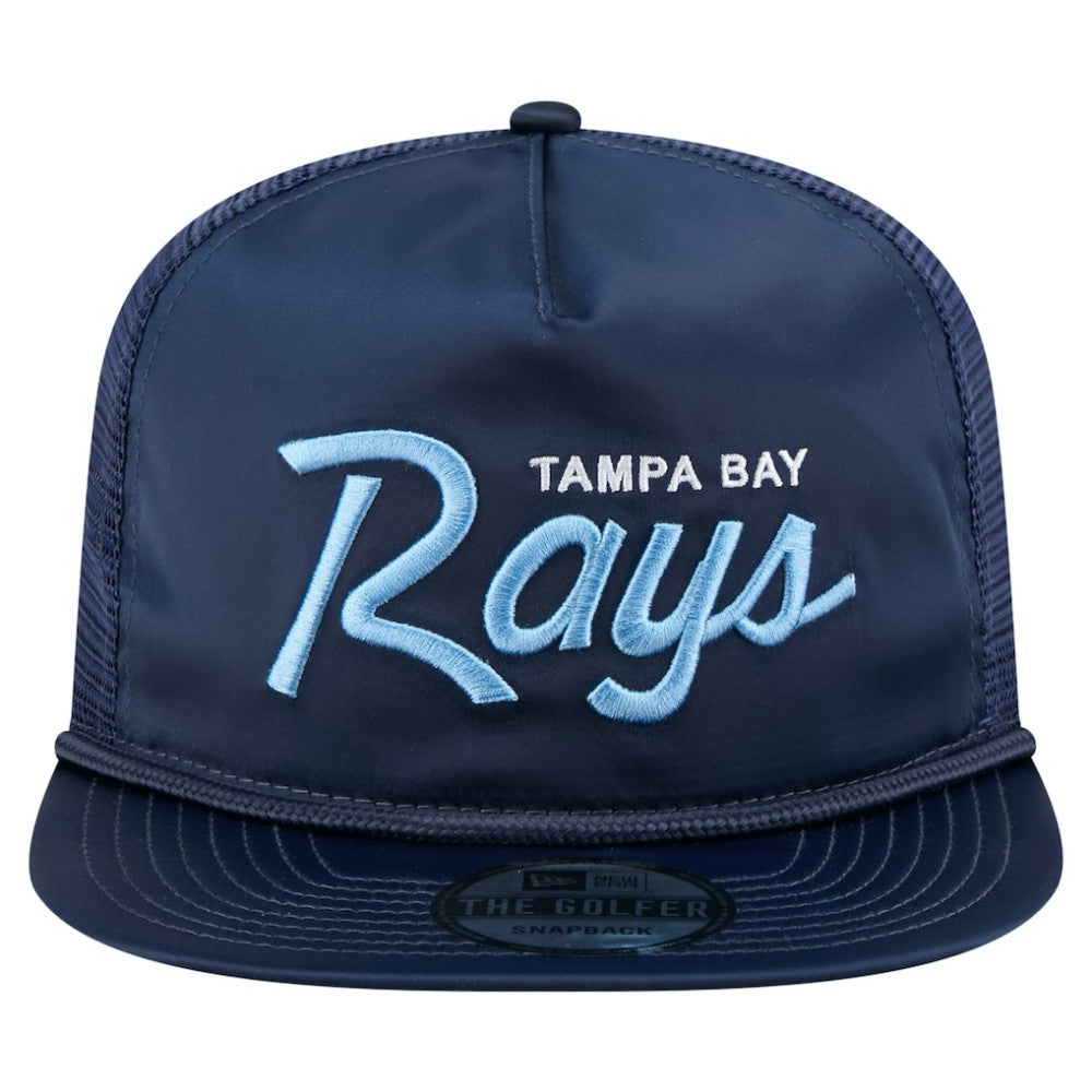 Tampa Bay Rays New Era Retro Satin Script Golfer Adjustable Hat | MLB Near me