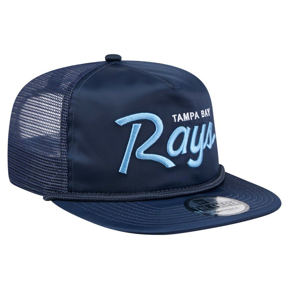 Tampa Bay Rays New Era Retro Satin Script Golfer Adjustable Hat | MLB Near me