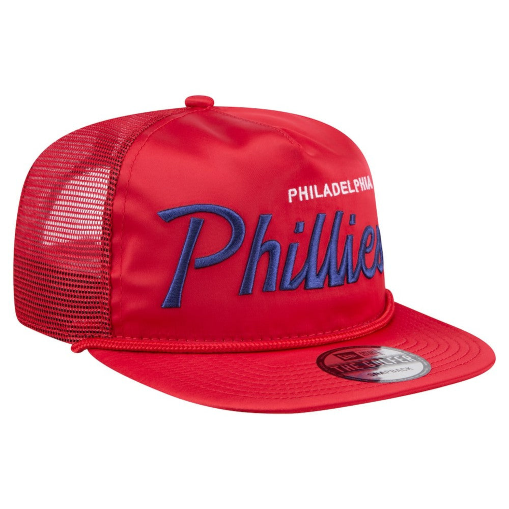 Philadelphia Phillies New Era Retro Satin Script Golfer Adjustable Hat | MLB US