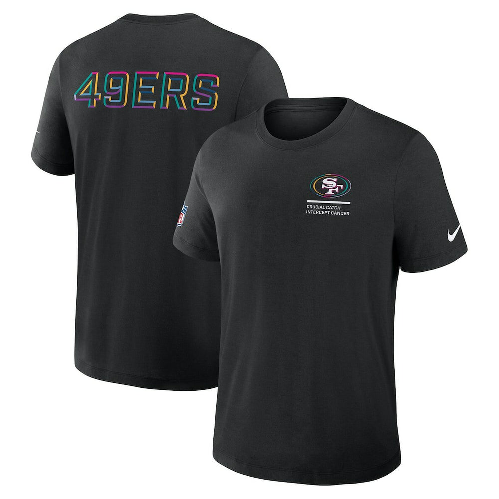 San Francisco 49ers Nike Tall 2025 NFL Crucial Catch Tri-Blend Dri-FIT T-Shirt