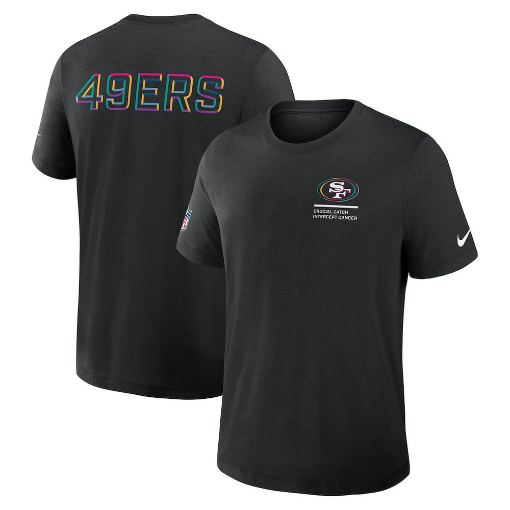 San Francisco 49ers Nike Tall 2025 NFL Crucial Catch Tri-Blend Dri-FIT T-Shirt