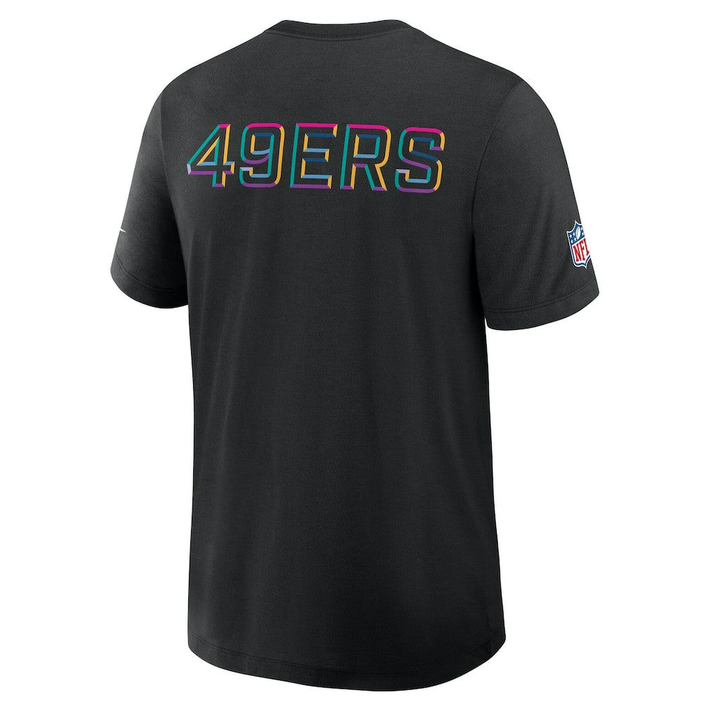 San Francisco 49ers Nike Tall 2025 NFL Crucial Catch Tri-Blend Dri-FIT T-Shirt