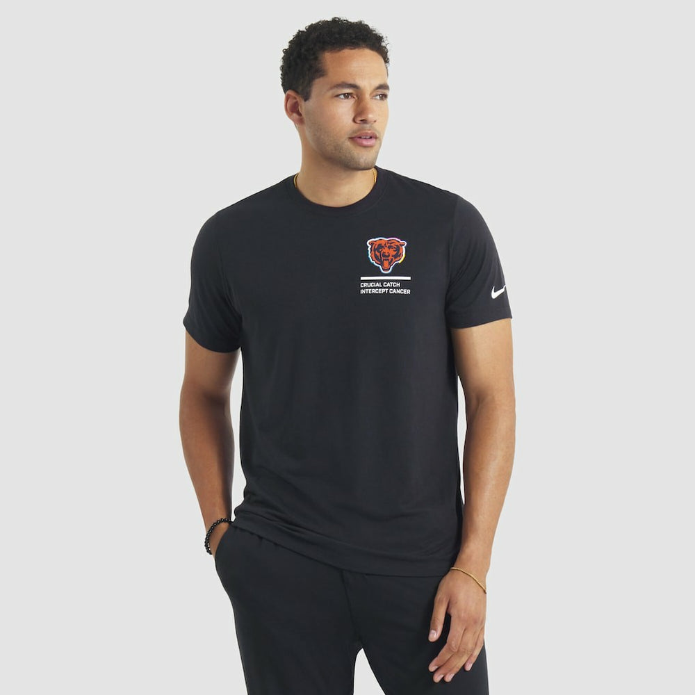 Chicago Bears Nike Tall 2025 NFL Crucial Catch Tri-Blend Dri-FIT T-Shirt