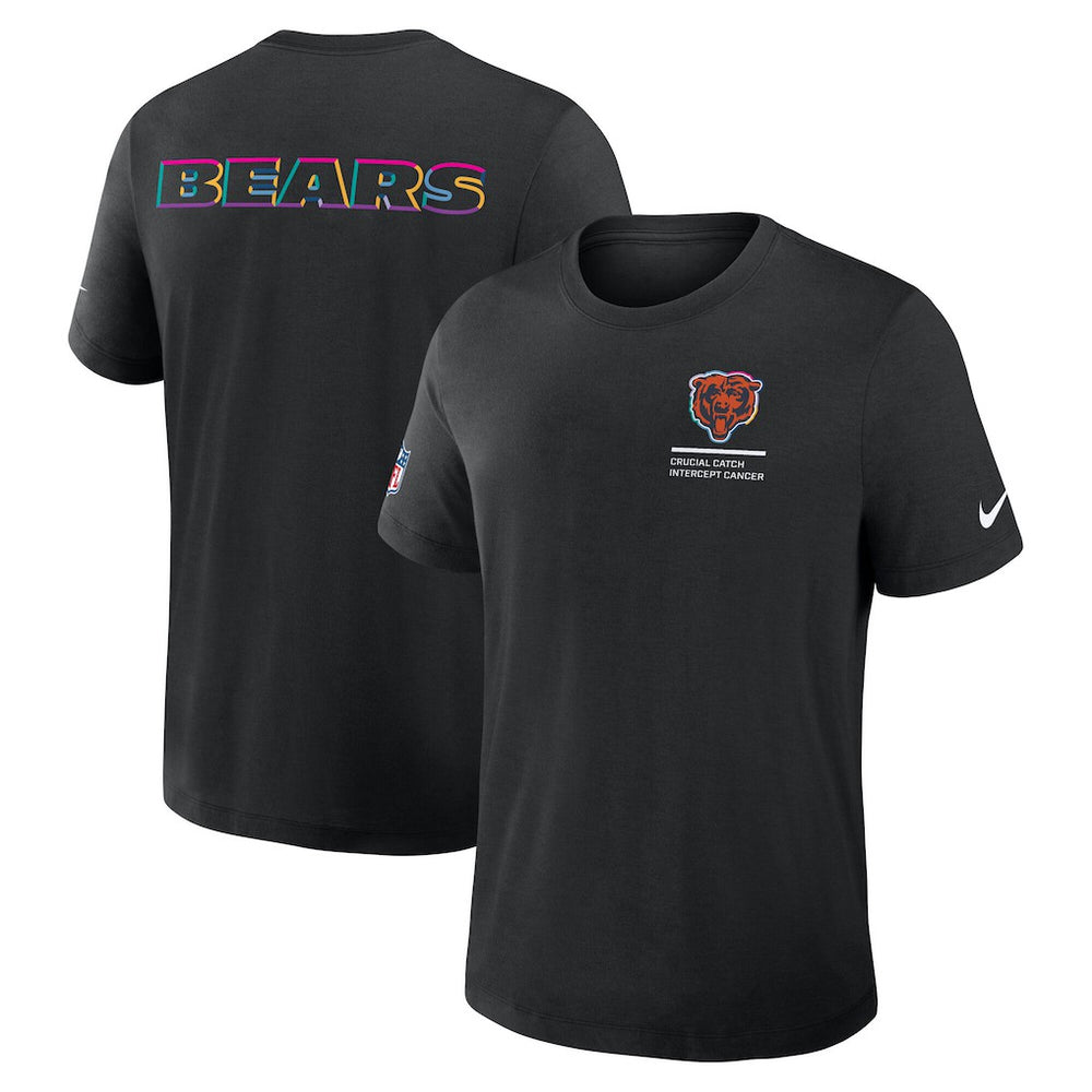Chicago Bears Nike Tall 2025 NFL Crucial Catch Tri-Blend Dri-FIT T-Shirt
