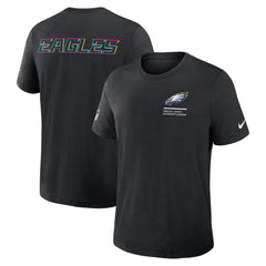 Philadelphia Eagles Nike Tall 2025 NFL Crucial Catch Tri-Blend Dri-FIT T-Shirt