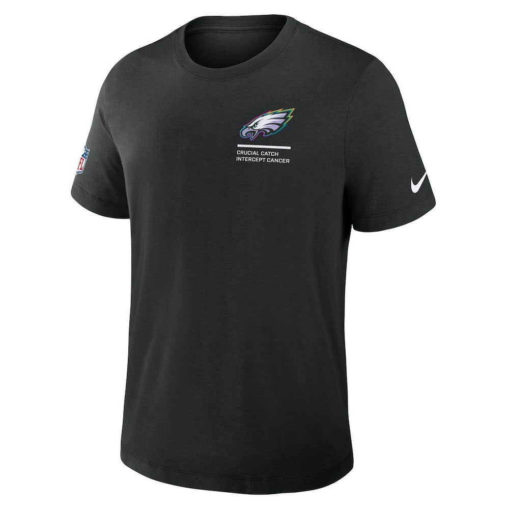 Philadelphia Eagles Nike Tall 2025 NFL Crucial Catch Tri-Blend Dri-FIT T-Shirt