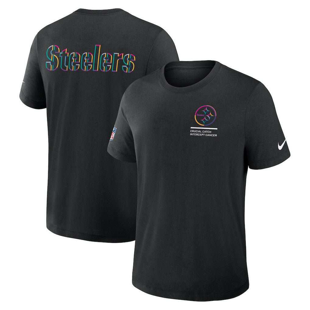 Pittsburgh Steelers Nike Tall 2025 NFL Crucial Catch Tri-Blend Dri-FIT T-Shirt