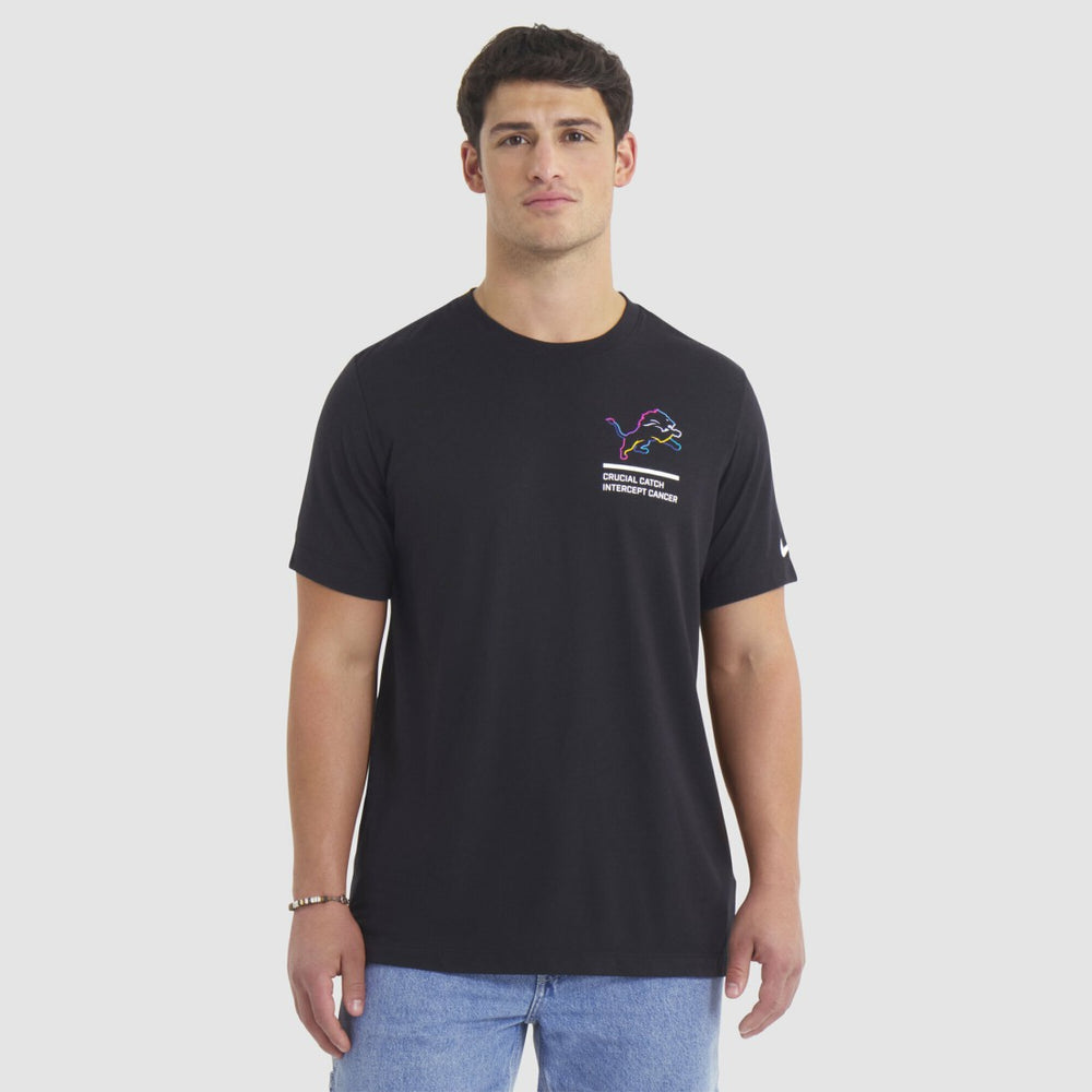 Detroit Lions Nike Tall 2025 NFL Crucial Catch Tri-Blend Dri-FIT T-Shirt