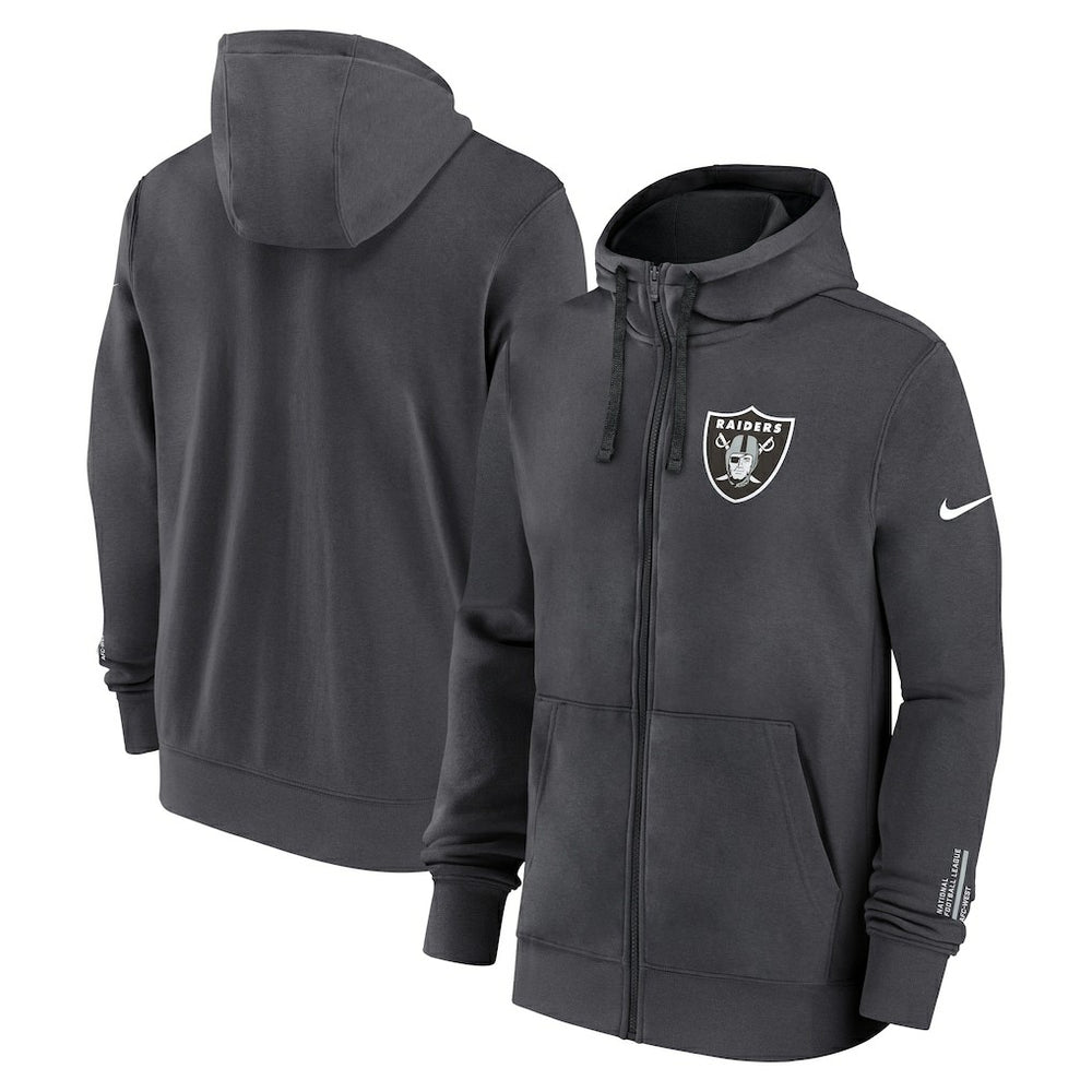 Las Vegas Raiders Nike Primetime Club Full-Zip Hoodie