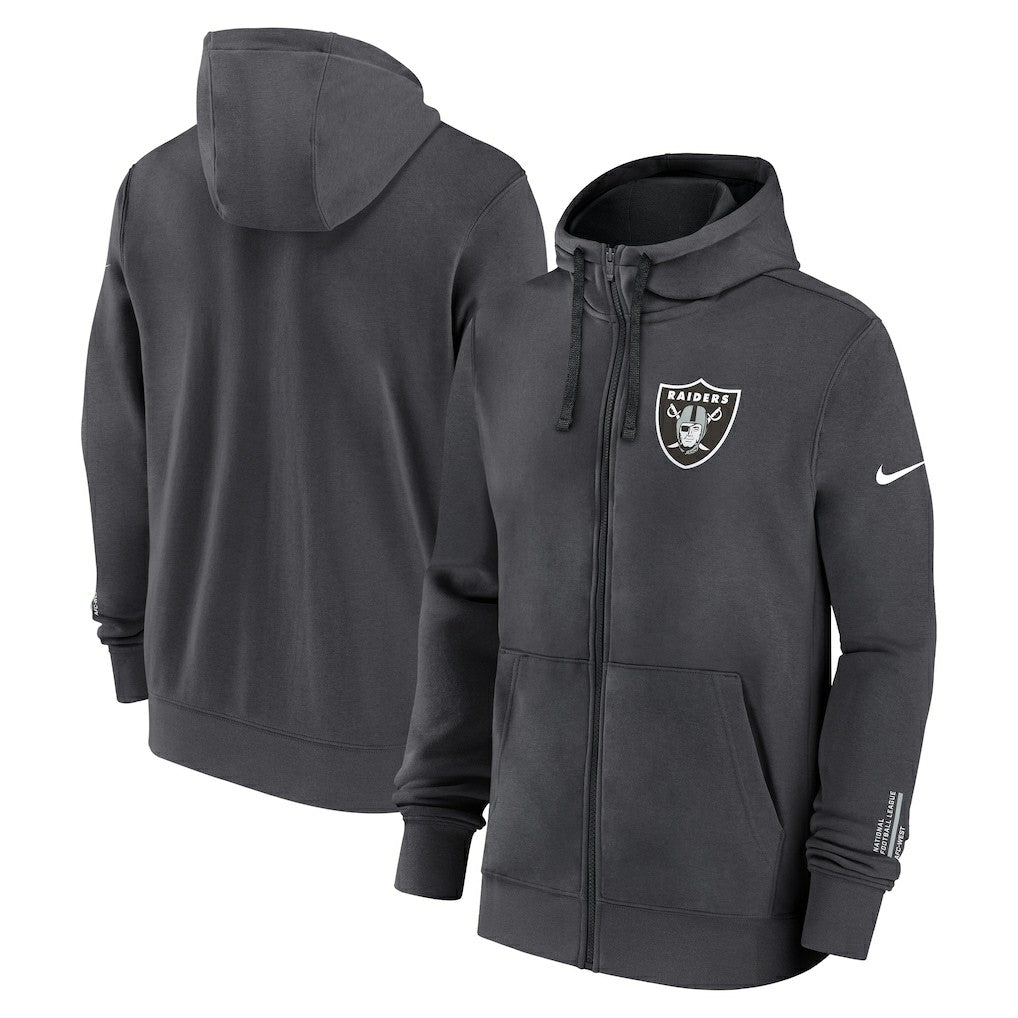 Las Vegas Raiders Nike Primetime Club Full-Zip Hoodie