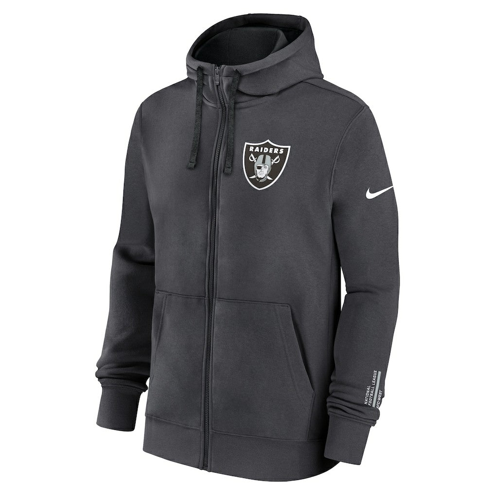 Las Vegas Raiders Nike Primetime Club Full-Zip Hoodie