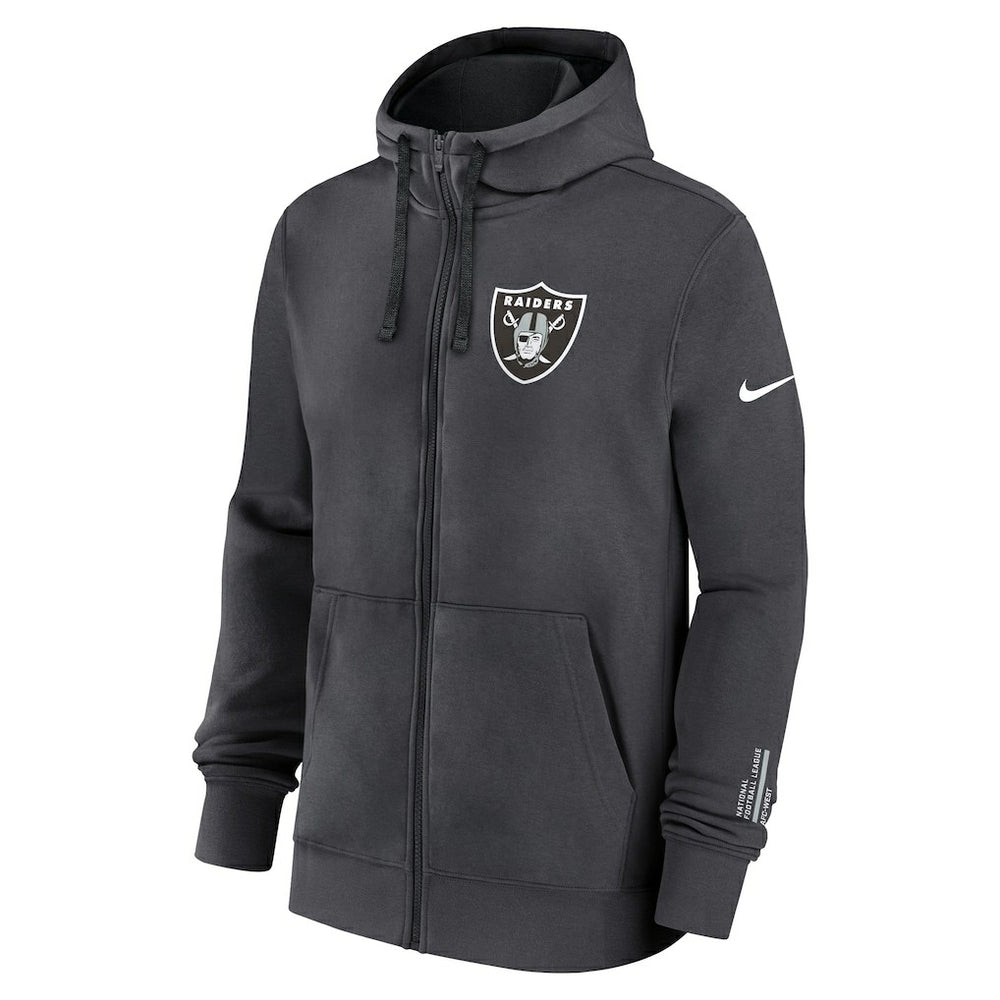 Las Vegas Raiders Nike Primetime Club Full-Zip Hoodie