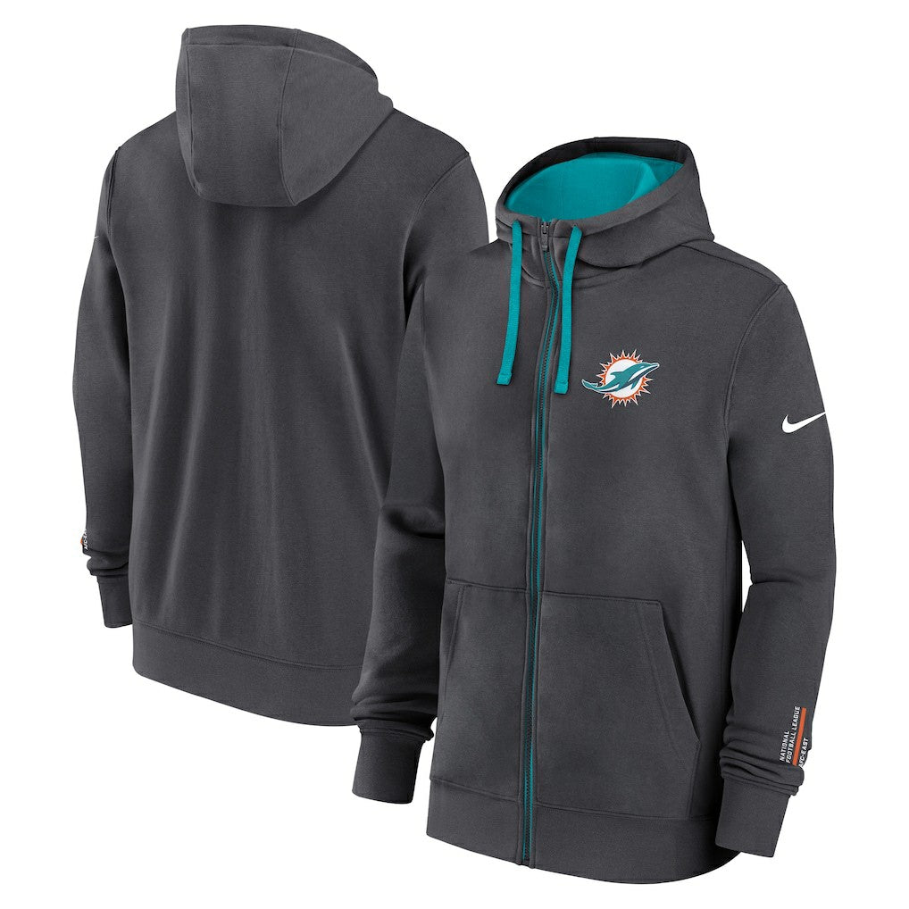 Miami Dolphins Nike Primetime Club Full-Zip Hoodie