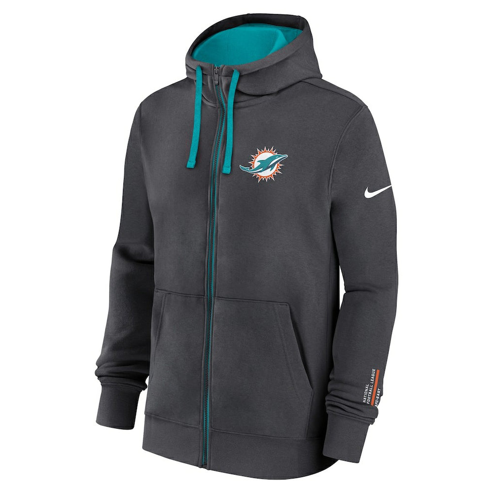 Miami Dolphins Nike Primetime Club Full-Zip Hoodie