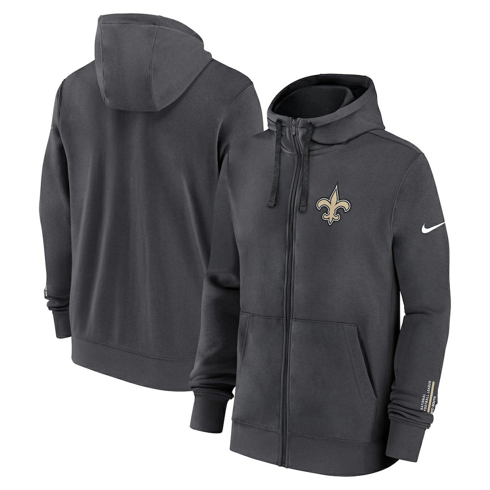 New Orleans Saints Nike Primetime Club Full-Zip Hoodie