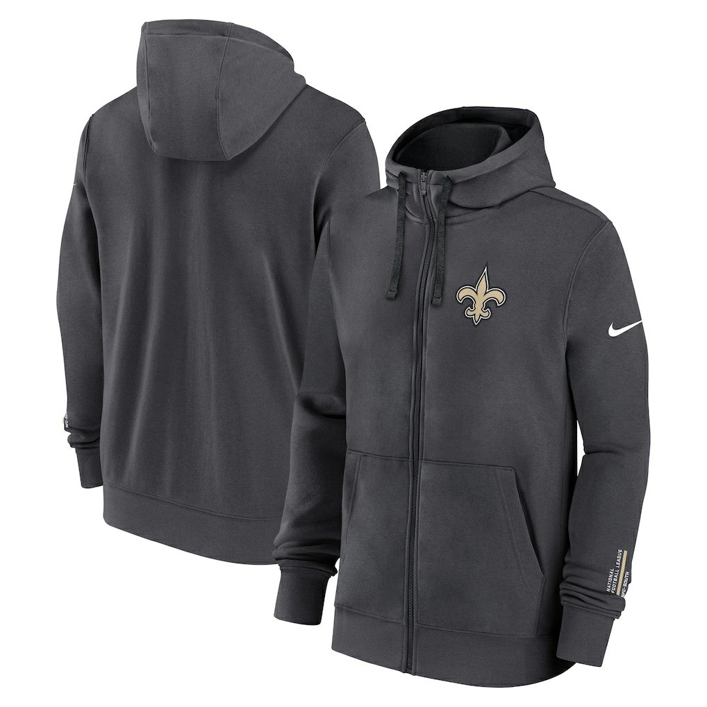 New Orleans Saints Nike Primetime Club Full-Zip Hoodie