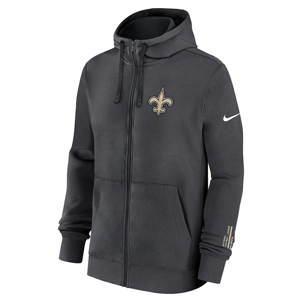 New Orleans Saints Nike Primetime Club Full-Zip Hoodie