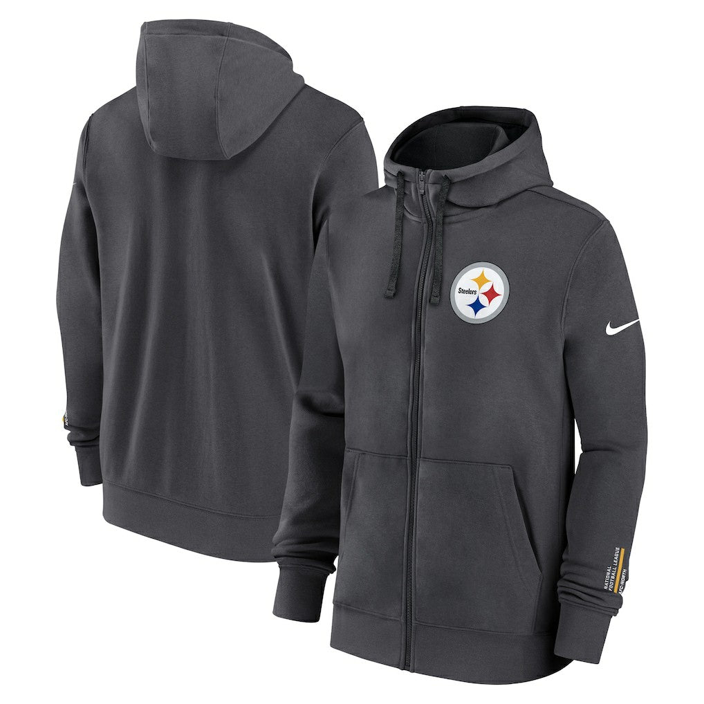 Pittsburgh Steelers Nike Primetime Club Full-Zip Hoodie