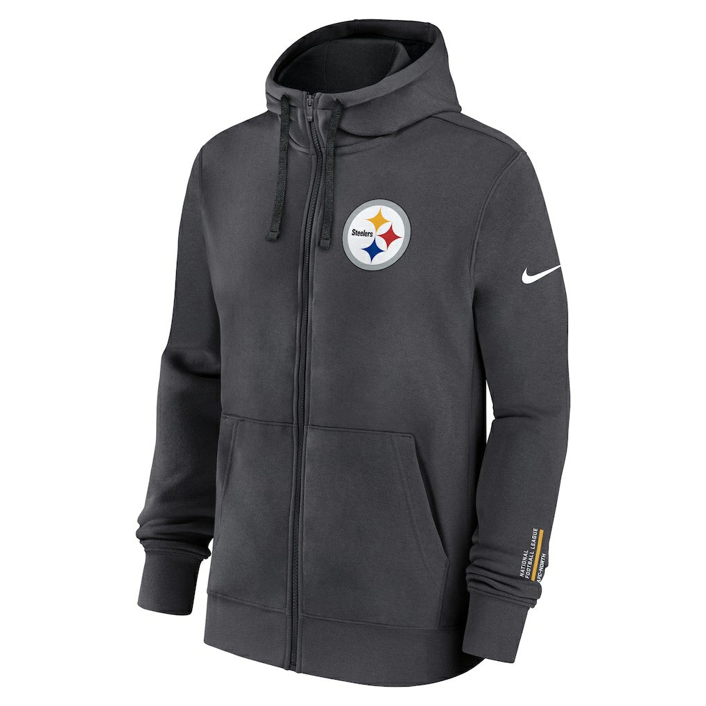 Pittsburgh Steelers Nike Primetime Club Full-Zip Hoodie