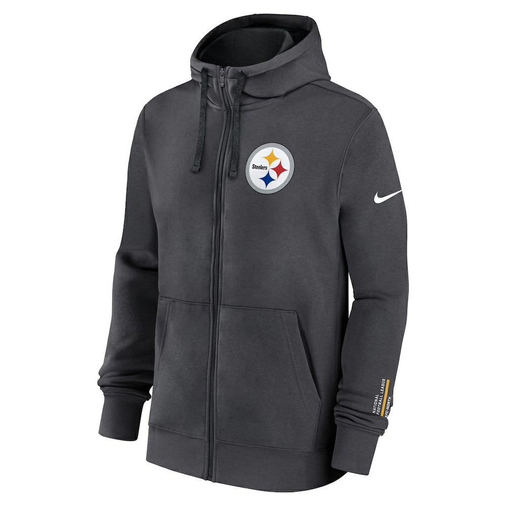 Pittsburgh Steelers Nike Primetime Club Full-Zip Hoodie