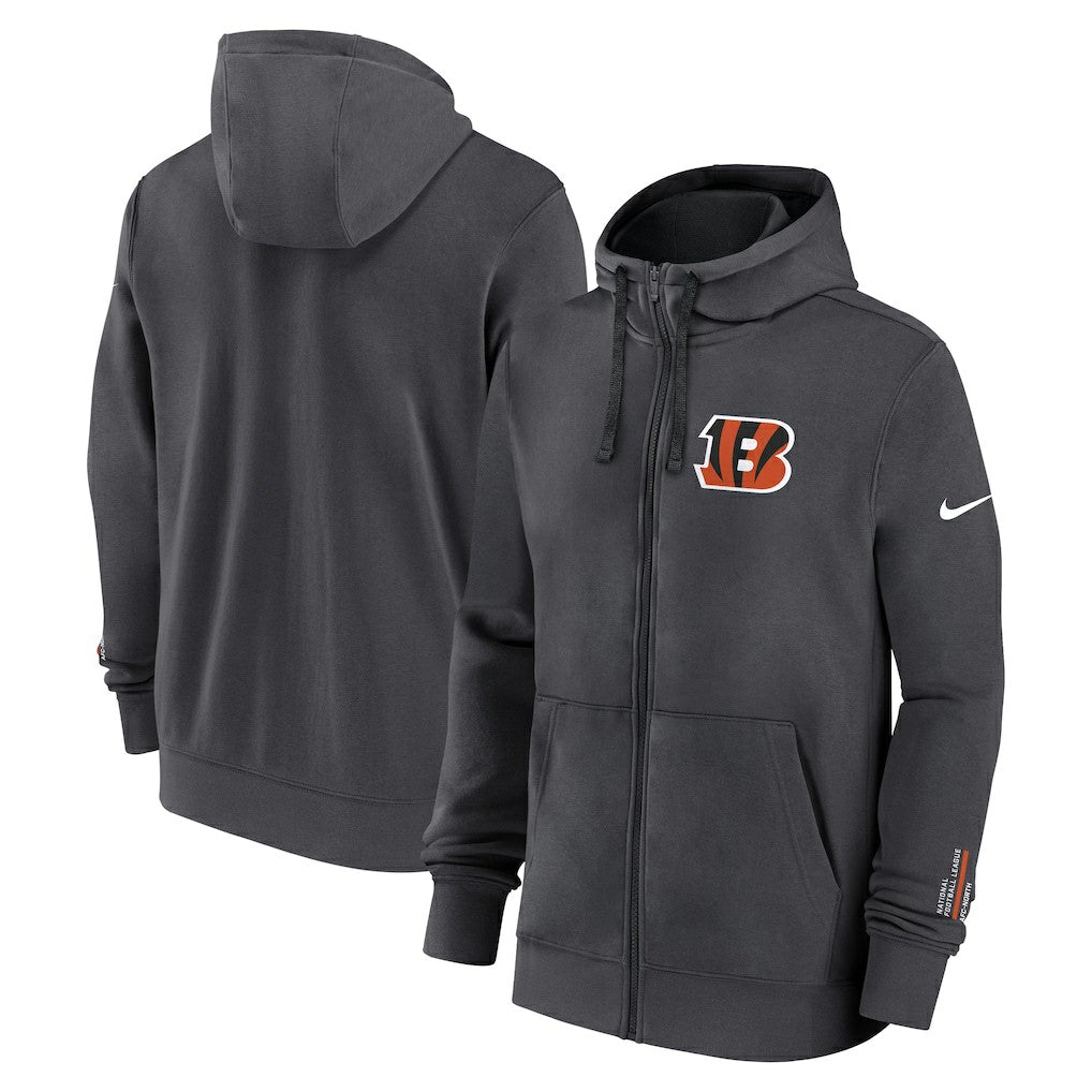 Cincinnati Bengals Nike Primetime Club Full-Zip Hoodie