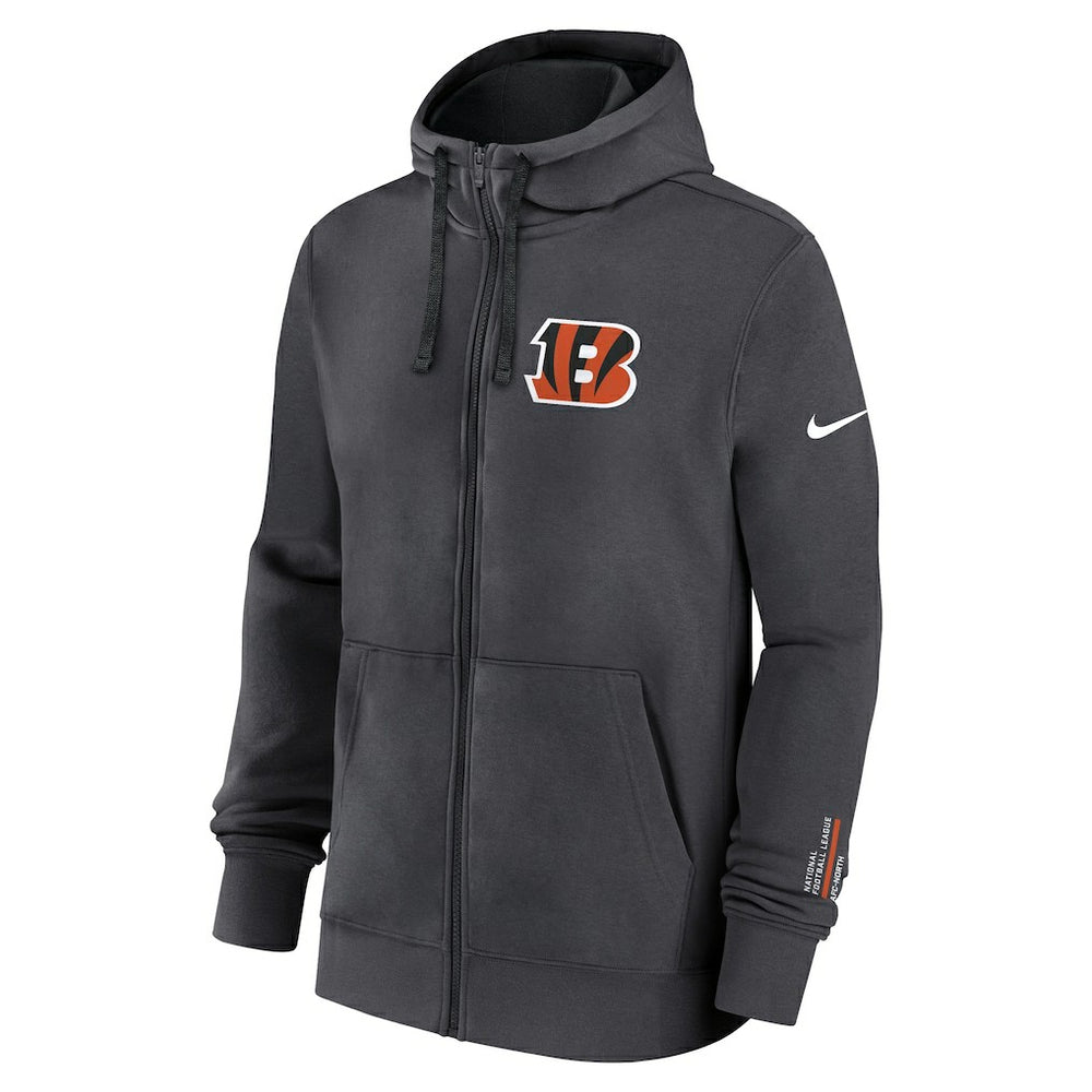 Cincinnati Bengals Nike Primetime Club Full-Zip Hoodie