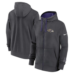 Baltimore Ravens Nike Primetime Club Full-Zip Hoodie