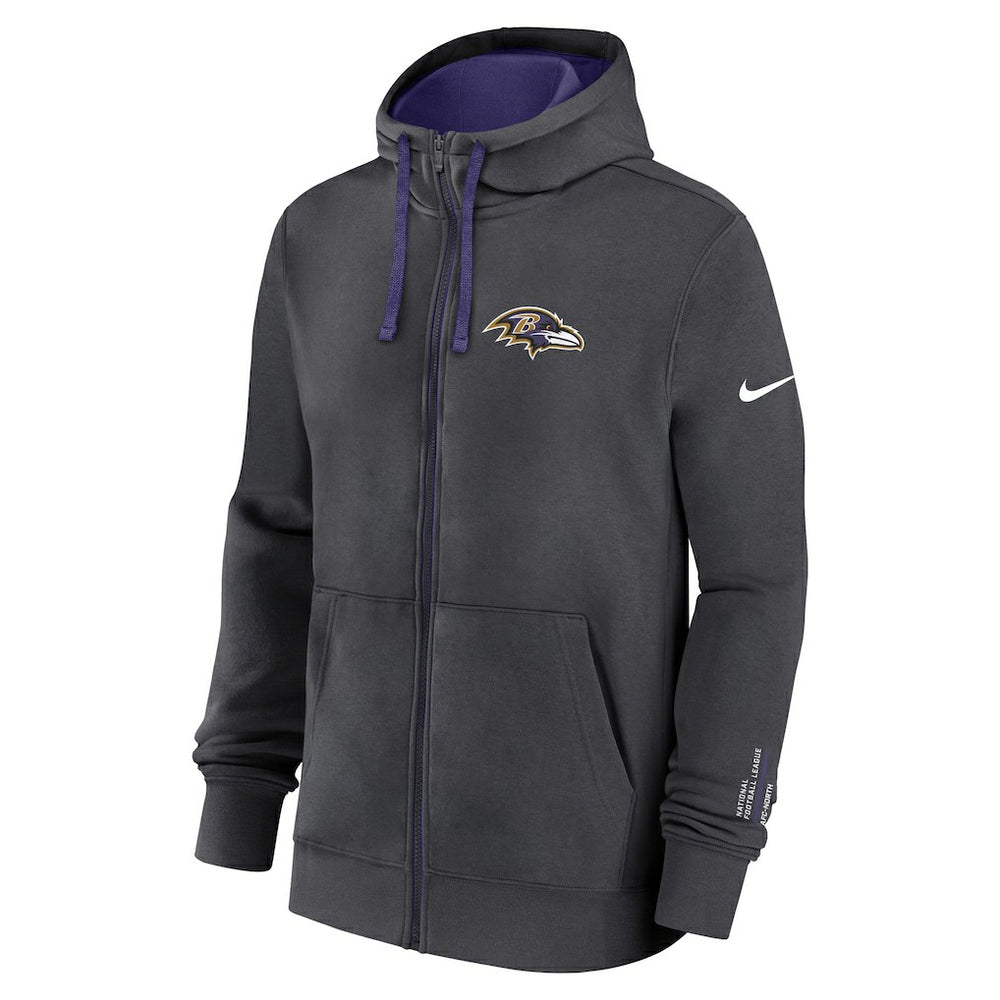 Baltimore Ravens Nike Primetime Club Full-Zip Hoodie