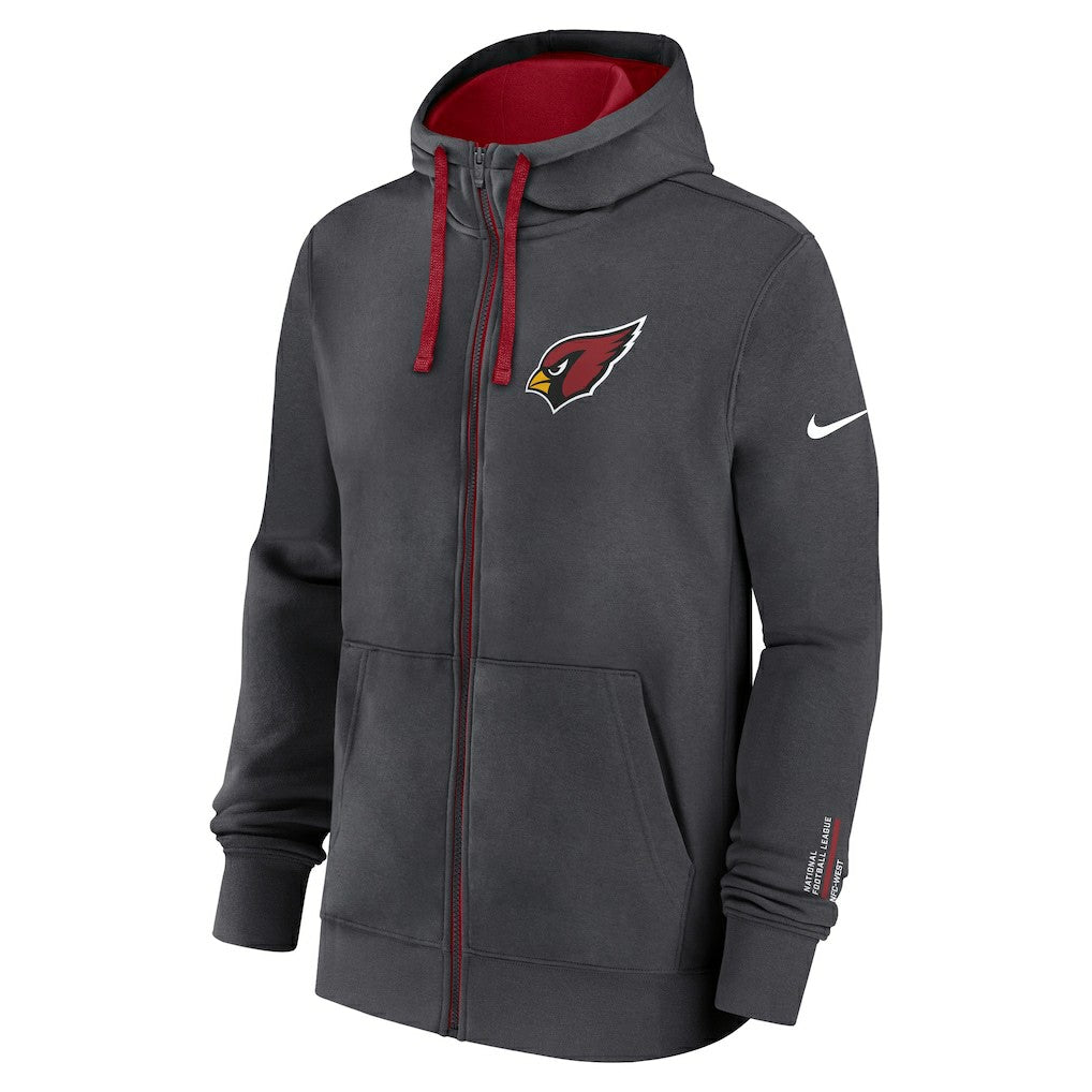 Arizona Cardinals Nike Primetime Club Full-Zip Hoodie