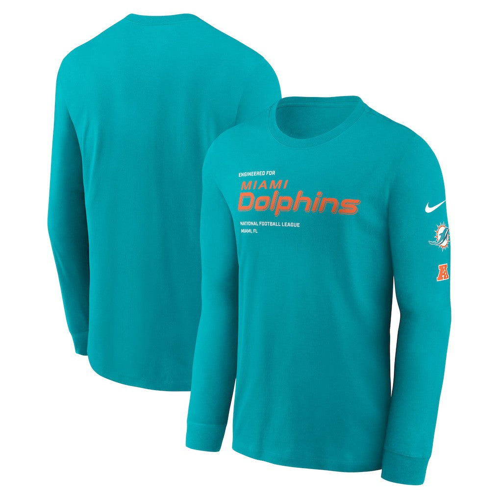 Miami Dolphins Nike Play to Win Essential Long Sleeve T-Shirt