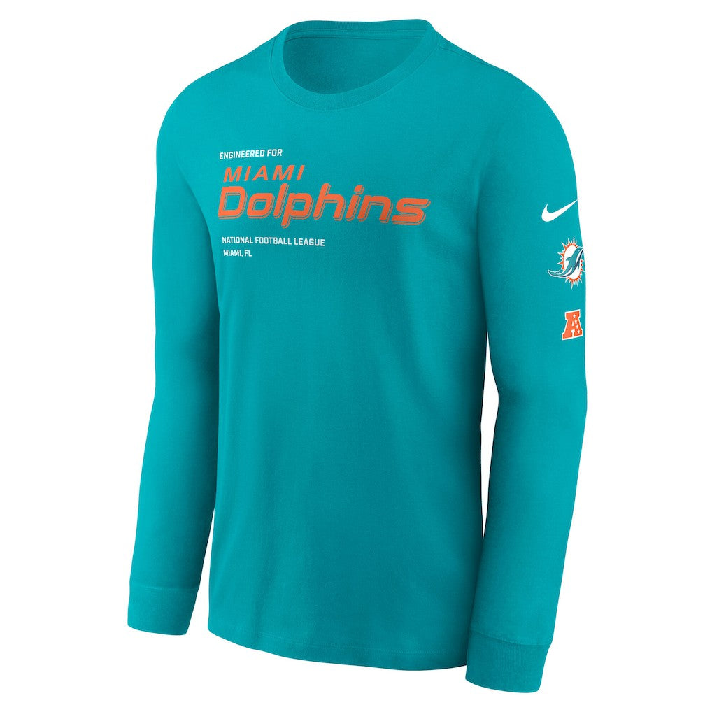 Miami Dolphins Nike Play to Win Essential Long Sleeve T-Shirt