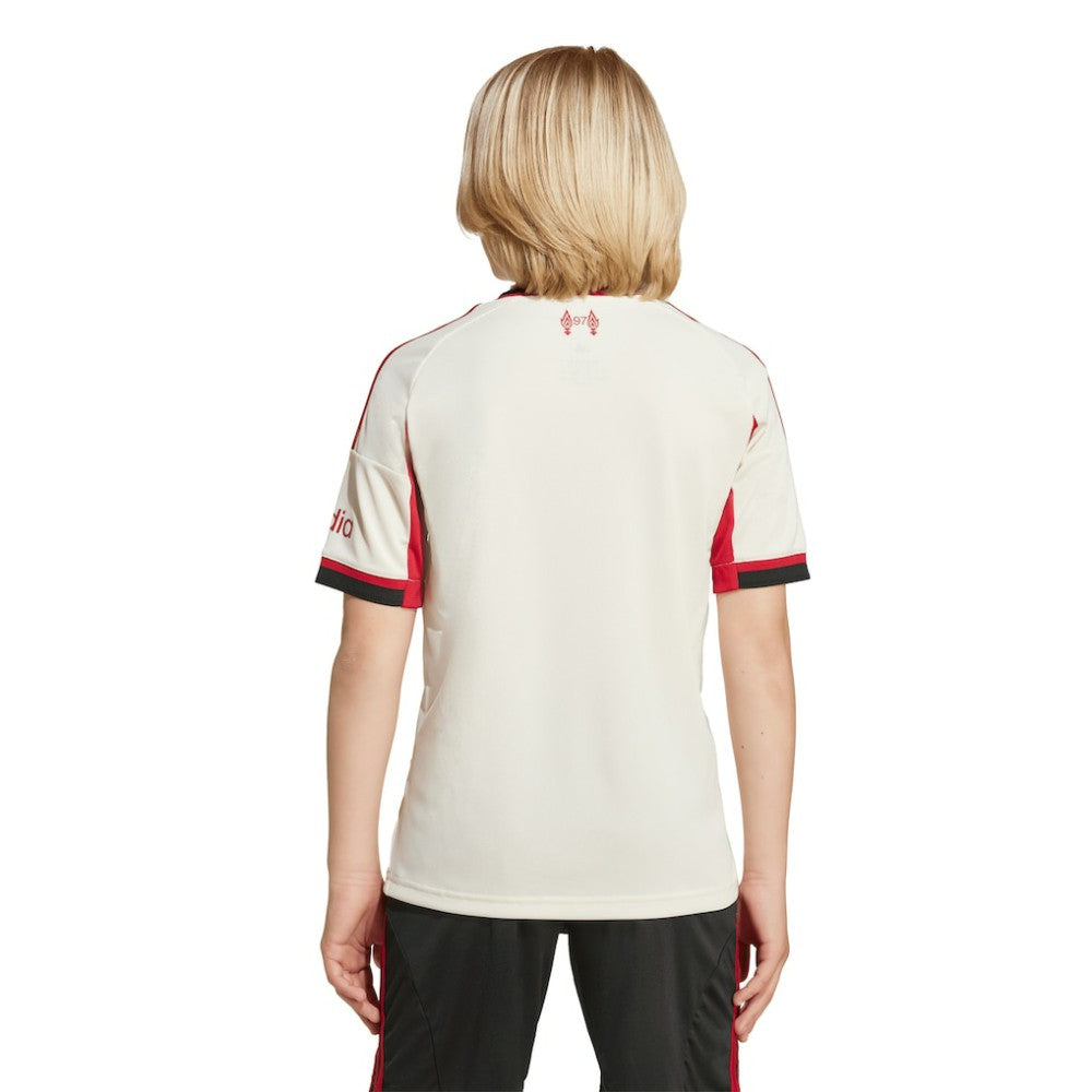Liverpool Youth 2025/26 Away Replica Jersey White - Adidas