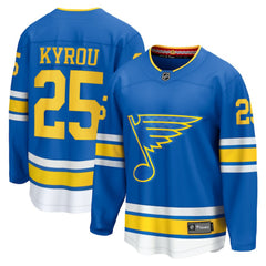 Jordan Kyrou St. Louis Blues Fanatics Home Breakaway Player Jersey For Sale
