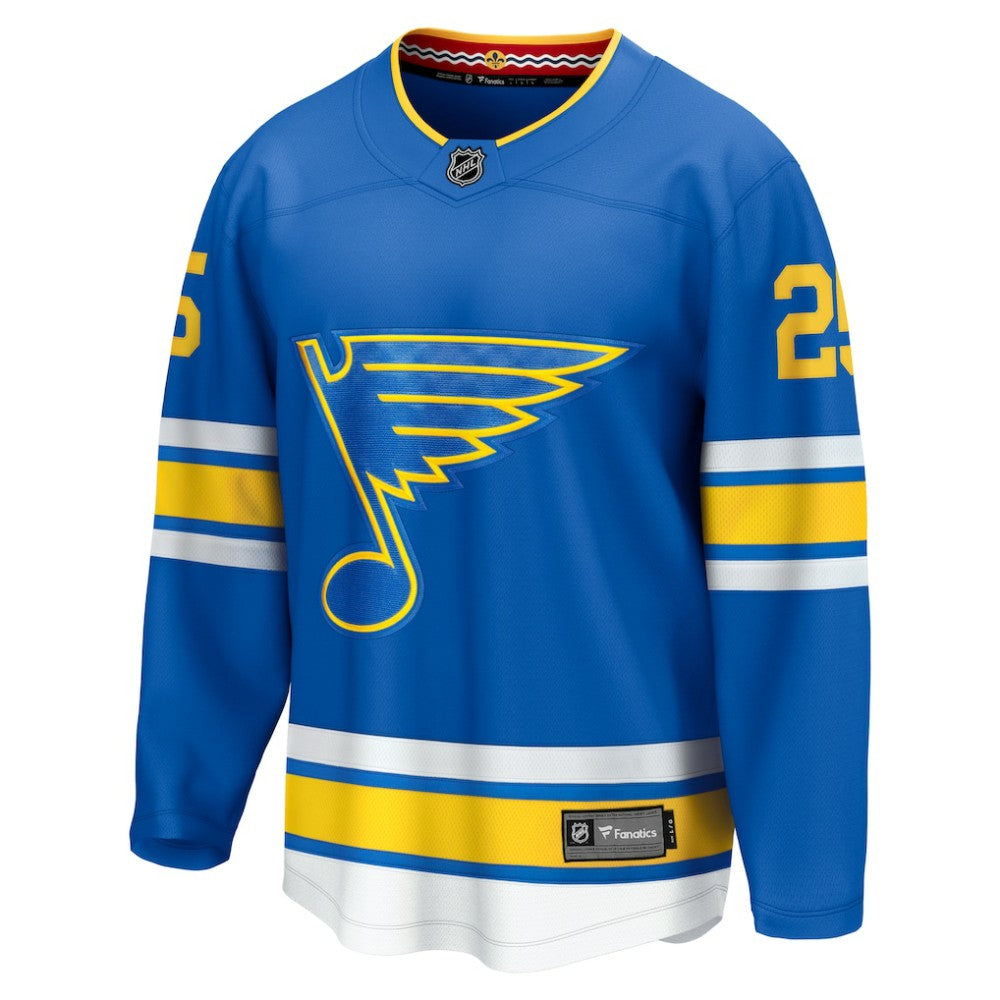 Jordan Kyrou St. Louis Blues Fanatics Home Breakaway Player Jersey For Sale