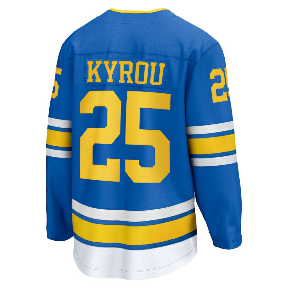 Jordan Kyrou St. Louis Blues Fanatics Home Breakaway Player Jersey For Sale