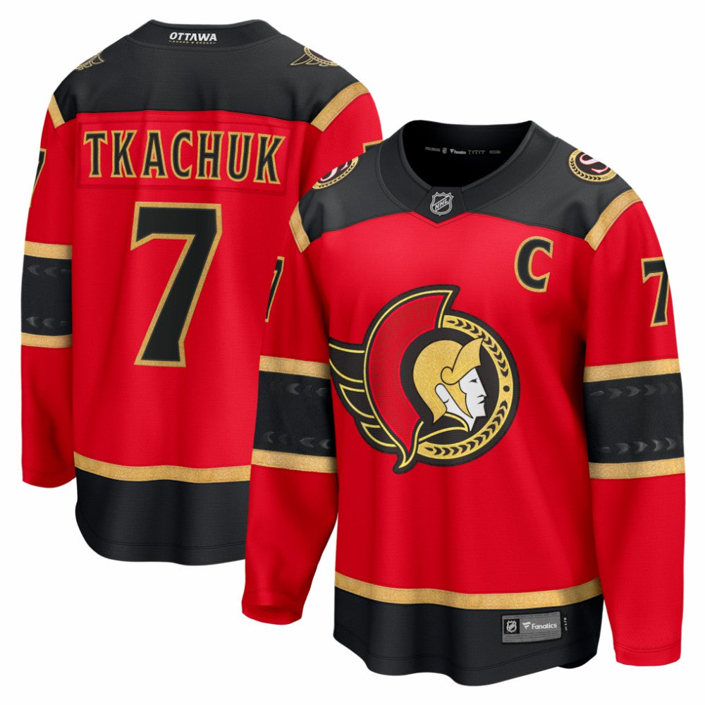 Brady Tkachuk Ottawa Senators Fanatics Alternate Breakaway Jersey On Sale