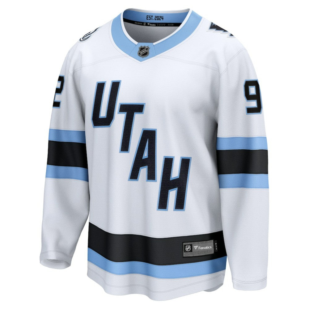 Logan Cooley Utah Mammoth Fanatics Away Breakaway Player Jersey Outlet