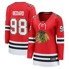 Connor Bedard Chicago Blackhawks Fanatics Women's Centennial Breakaway Player Jersey On Sale